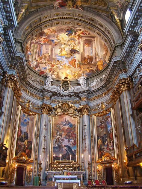 Architecture Cool, Architecture Baroque, Rococo Art, St Ignatius, Cathedral Architecture, Sacred Architecture, Church Interior, Baroque Art, Cathedral Church