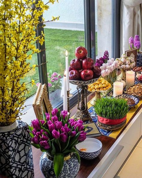 Nowrooz Decor, Norouz Ideas, Norooz Crafts, Haft Sin Decoration, Haftseen Ideas, Norouz Design, Haftsin Ideas, Nowruz Crafts, Haftseen Design