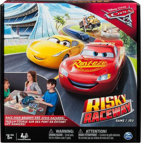 Amazon.com: Spin Master Games - Cars 3 - Risky Raceway - Board Game : Toys & Games Qwirkle Game, Disney Codes, Cruz Ramirez, Jackson Storm, Dinner Party Games, Discovery Toys, Disney Games, Classic Board Games, Board Games For Kids