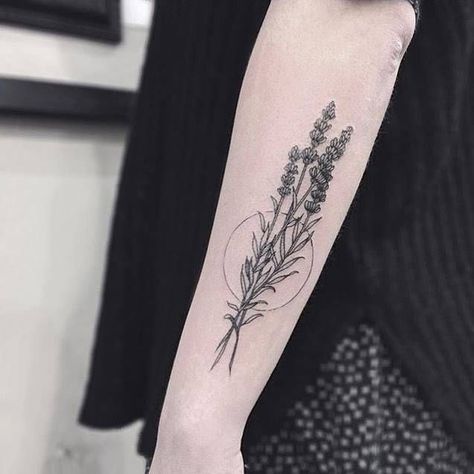 Side Forearm Tattoos For Women, Lavender Tattoo, Small Forearm Tattoos, Forearm Tattoo Women, Botanical Tattoo, Tattoo Life, Lavandula Angustifolia, Nature Tattoos, Little Tattoos