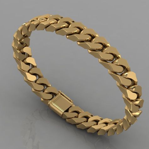 Mens Bracelet Gold Jewelry, Modern Miami, Mens Bracelet Designs, Gold Arm Band, Solid Gold Bracelet, Miami Cuban Link, Modern Bracelets, Mens Gold Jewelry, Mens Bracelet Silver