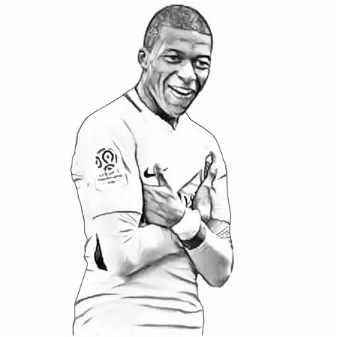 Kylian Mbappé-image 1 Neymar Jr Psg, Psg Logo, Messi Y Cristiano, Mom Coloring Pages, Football Coloring Pages, Sports Coloring Pages, Cristiano Ronaldo Portugal, Football Drawing, Zinedine Zidane