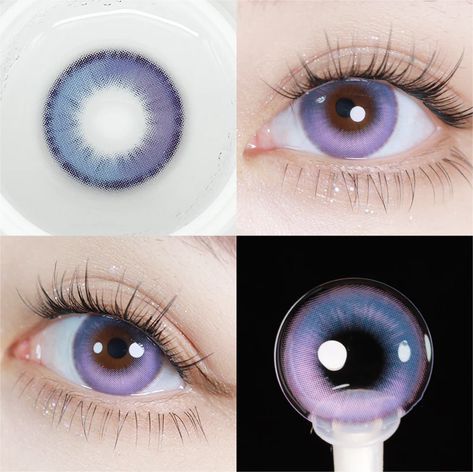 Fantasy Contact Lenses, Pretty Eyes Color, Lilac Eye, Rare Eye Colors, Eye Lens Colour, Purple Contacts, Rare Eyes, Colored Eye Contacts, Eye Contacts