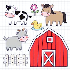 Premium Vector | Cute farm animals set vector hand drawn doodle illustration Farm Doodles, Farm Drawing, Journal Activities, Learning Journal, Cute Farm Animals, Pig Crafts, Bullet Journal Themes, Interactive Notebook, Doodle Illustration