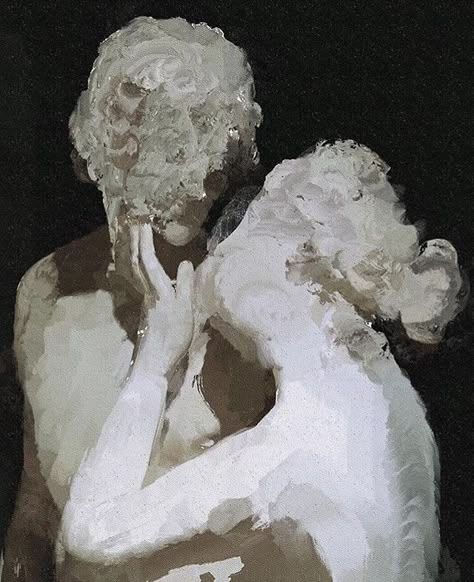 Eros Psyche, The Secret History, Two People, White Aesthetic, Daily Art, Aesthetic Photo, Dark Art, Aquamarine, Art Inspo