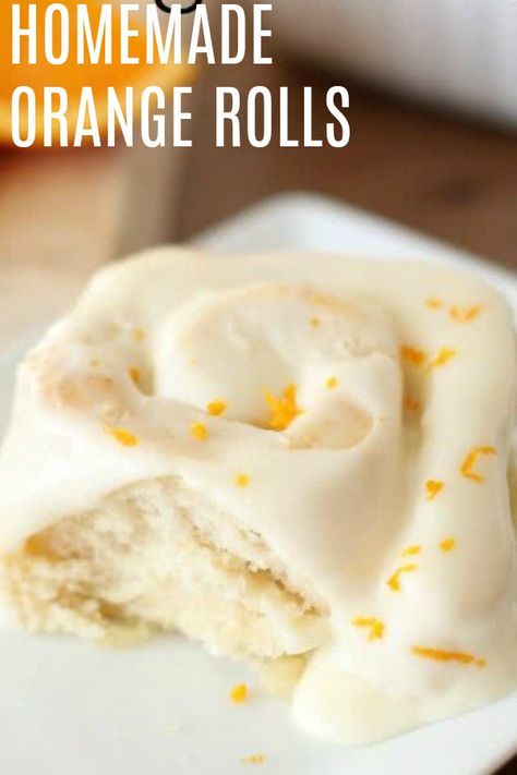 Homemade Orange Rolls, Orange Rolls Recipe, Basic Baking, Dessert Breads, Orange Rolls, Six Sisters Stuff, Homemade Rolls, Breakfast Rolls, Six Sisters