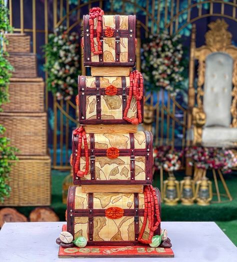 Nigerian Traditional Wedding Cake, Dedication Cake, Nigerian Traditional Wedding, Wedding Background Decoration, Traditional Wedding Cakes, Big Wedding Cakes, Graphic Design Cards, Traditional Wedding Cake, Cake Logo