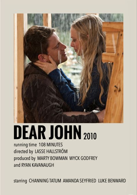 Dear John Movie, Nicholas Sparks Movies, Romance Movie Poster, Polaroid Movie Poster, Romcom Movies, Movies To Watch Teenagers, Most Paused Movie Scenes, Iconic Movie Posters, Girly Movies