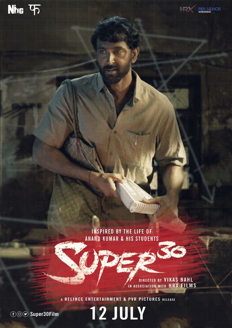 https://www.instagram.com/p/BzlMP-KhCs5/ Super 30 Movie, Movie Poster, Film, Movie Posters, Fictional Characters, Quick Saves, Instagram, Film Posters