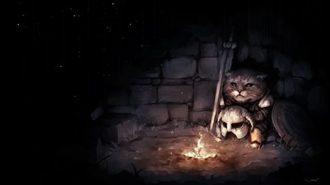 Skyrim Cat, Great Memes, Original Wallpaper, Cat Wallpaper, Elder Scrolls, Video Game Art, Dark Souls, Skyrim, Hd Wallpaper