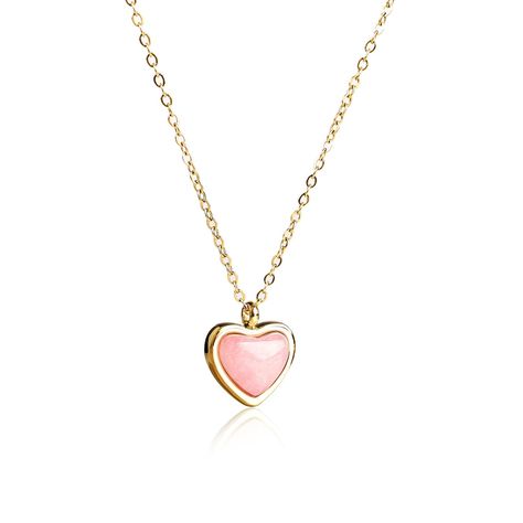 PRICES MAY VARY. Pink Crystal Teen Girls Necklace: Adorned with a beautiful pink crystal, this necklace adds a touch of elegance and charm to any outfit. It is adjustable. The pendant measures 0.47" x 0.53", and the necklace length is 16.9" + 2". Trendy Preppy Design : The stylish and trendy design of this necklace makes it a perfect accessory for fashion-forward women. It's made of high-quality stainless steel with 18k gold plating, making it nickel-free. Gold Plated Love Heart Pendant: The hea Preppy Stuff To Get For Your Birthday, Girlfriend Gifts Necklace, Gift Card Gifts, Morning Birthday, Valentines Day Girlfriend, Jewelry For Teens, Pink Heart Necklace, Feminine Gifts, Grandmas Mothers Day Gifts