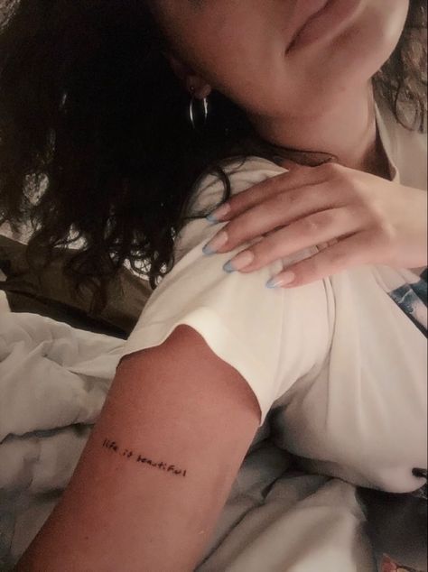 Small And Delicate Tattoos, Cute Dainty Tattoos For Women, Dainty Feminine Tattoos Arm, Tattoo Quote Location, Wording Tattoos Placement, Fashion Tattoo Ideas Classy, Very Dainty Tattoos, I Am Magic Tattoo, Earth Related Tattoos