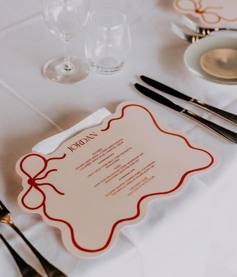 I love creating placemats for events… they add the perfect pop of colour to the table, and also double as place cards and menus 🫶🏼 Wedding Paper Placemats, Table Cards Wedding, Place Card Ideas, Event Agenda, Flower Shop Decor, Pretty Stationery, Paper Placemat, Bakery Display, Gift Card Design