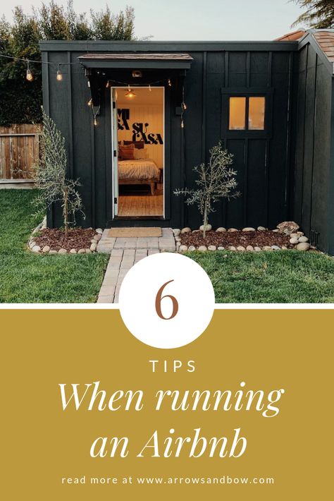 When we decided to turn our detached guest house into an Airbnb rental, I asked for help on my Instagram page and received some good nuggets of wisdom from solid airbnbers! So here’s a few key tips I thought I'd pass along to you! #airbnb #airbnbhosttips #vacationrental Airbnb Ideas Inspiration, Air Bnb Studio Ideas, Basement Airbnb Ideas, Airbnb Shed, Airbnb Layout, Shed Airbnb, Homestead Airbnb, Studio Airbnb Ideas, Airbnb Camper