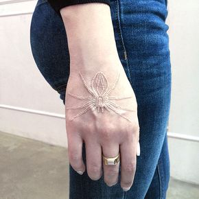 30 White Tattoo Designs That Look Like Magic Runes Tato Nama, White Ink Tattoo, Spider Tattoo, Disney Tattoo, White Tattoo, Trendy Tattoos, Tattoo Designs For Women, Piercing Tattoo, Finger Tattoos