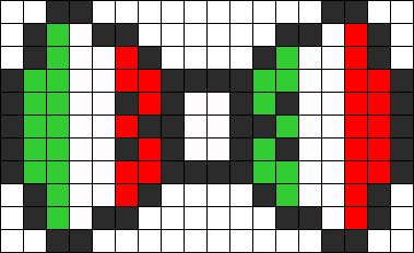 Bow Pixel Art, Draw On Graph Paper, Flags Pixel Art, Alpha Loom Patterns, Fuse Bead Ideas, Perler Bead Mario, Perler Bead Creations, Melt Beads, Easy Perler Beads