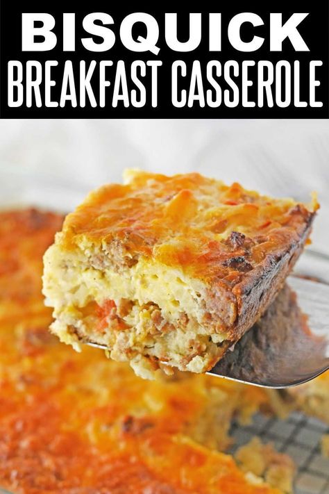 Bisquick Breakfast Casserole Bacon, Bisquick Egg Bake Breakfast Casserole, Breakfast Casserole With Bisquick, Breakfast Casserole Bisquick, Bisquick Breakfast Casserole, Bisquick Breakfast, Bisquick Recipes Breakfast, Eggs And Veggies, Happy Breakfast