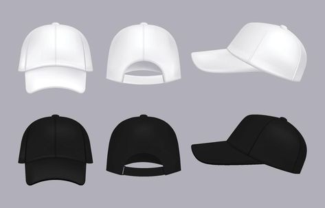 Hat Mockup, Personal Budget Template, Jersey Ideas, Hat Template, Popular Hats, Blank Hats, Illustrator Template, Hat Vector, Hat Design