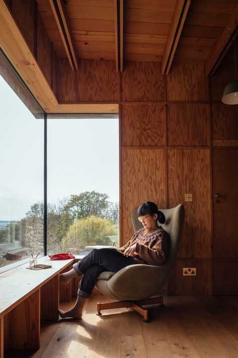 Chalet Extension, English Countryside Cottage, Cottage Extension, Studio Weave, Countryside Cottage, Timber Walls, Glass Extension, Corner Window, Old Cottage