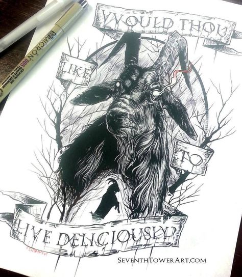 Live Deliciously, Devil Tattoo, Witch Tattoo, Gothic Tattoo, Cool Monsters, Horror Tattoo, Forest Creatures, Unusual Art, Desenho Tattoo