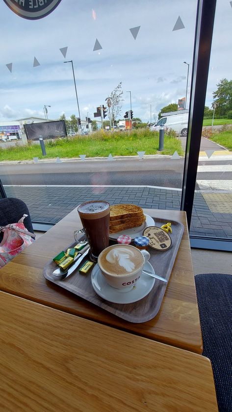 Midday snack at Costa Coffee in Hengrove Drivethru ☕️ 😋 #hotchocolate #Coffee #flatwhite #toast #brownseededtoast #jam #Honey Coffee Flights, Coffee From Around The World, Coffee Mountains Mornings, Costa Coffee, Midday Snack, White Flats, Jam, Hot Chocolate, Toast