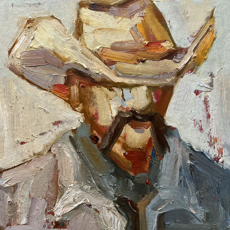 Cowboy Painting Cow Artwork Cowboy with a Mustache Cowboy Portrait Painting Ranch Wall Art 10" by 10" artwork by DiyaSanat Prairie Painting, Cowboy Portrait, Cowboy Painting, Cow Artwork, Painting Horse, Western Paintings, Horse Artwork, Mountain Decor, Textured Wall Art