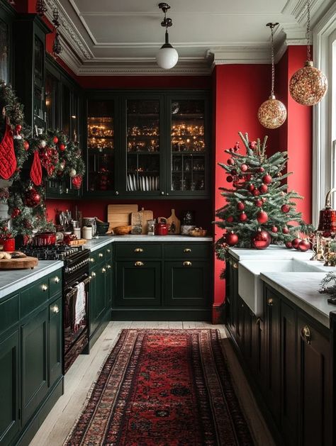 15 Stunning Burgundy Holiday Decor Ideas to Transform Your Home This Season! | Burgundy Candles, Witchy Christmas, Burgundy Decor, Christmas Interior Design, Holiday Decor Ideas, Bold Centerpieces, Christmas Interiors, Holiday Feast, Christmas Tree Shop