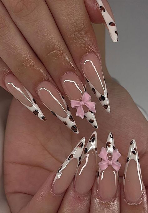 cow print nails, cow print nails short, cow print nail art, cow print nails pink, Cow print nails designs, cow print nails french tip, brown cow print nails, cow nail designs, cow french tip nails Brown Cow Print Nails, Short Oval Nails, Nail Picking, Cow Nails, Retro Nails, Pearl Nails, Tattoos For Black Skin, Oval Nails, Nail Art Summer