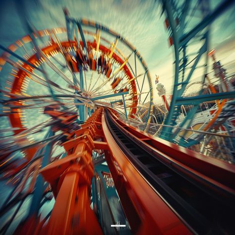 🎢✨ What if a roller-coaster was more than just a ride? Experience the excitement and thrills with these dynamic adventures. 🚗🎢 🔹 Leave a comment and share your favorite ride! Follow for more thrilling adventures. #RollerCoaster #Adventure #HighSpeedThrills #Twisting #AdrenalineFun #ThemeParkRides #ExcitingJourneys #aiArt #ThrillSeekers #RollerCoasterRide #DynamicAdventures #InnovativeArt #aiart #DigitalArt Rollercoaster Photography, Calvin Fischoeder, Roller Coaster Aesthetic, Rollercoaster Aesthetic, Cedar Point Roller Coasters, August Aesthetic, Coaster Art, Cool Coasters, Carnival Rides