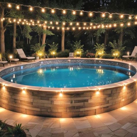 40 Must-See Above-Ground Pool Ideas for Every Backyard Above Ground Pool Hot Tub Combo, Swimming Pool And Hot Tub Ideas, Backyard Pool Bar Ideas, Luxury Above Ground Pool Ideas, Affordable Pool Ideas Backyard, Overground Pool Ideas, Luxury Above Ground Pool, Half In Ground Pool Ideas, Above Ground Hot Tub Ideas