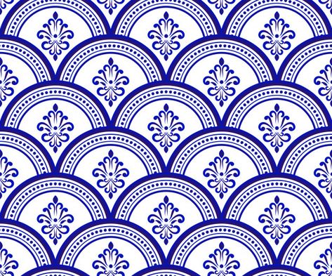 Background Design Blue, Ceramic Wallpaper, Mandala Colour, Geometric Print Fashion, Blue Pottery Designs, Clothing Fabric Patterns, Butta Design, Indigo Background, Kashmiri Work