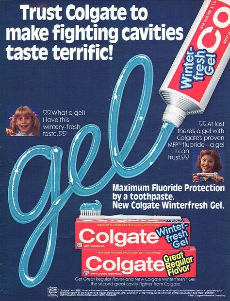 Colgate Advertisement, 80s Ads, Colgate Palmolive, Retro Ads, Old Magazines, Clip Art Vintage, Old Ads, Dental Hygiene, Print Advertising