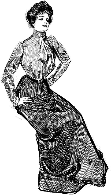 by Charles Dana Gibson Dana Gibson Art, Charles Gibson Illustration, Vintage Furniture Drawing, Edwardian Drawing, 1900s Illustration, Charles Gibson, Charles Dana Gibson, Dana Gibson, 1900s Fashion