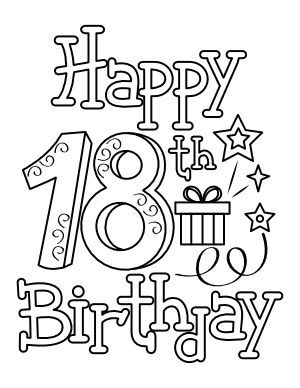 Free Printable Coloring Pages | Page 16 18th Birthday Printables Free, Birthday Coloring Pages Free Printable, Coloring Birthday Cards Printable, Free Printable Birthday Cards To Color, Happy Birthday Coloring Pages Printables, Happy Birthday Colouring In Pages, Happy Birthday 18th, Happy Birthday Coloring Pages, Happy Birthday Best Friend