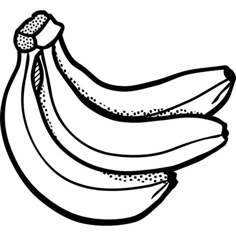 0 Banana Outline Drawing, Banana Outline, Banana Drawing, Coffin Nails Long, White Image, Bananas, Coloring Pages, Free Download, Black And White