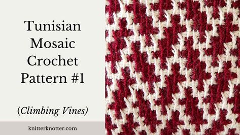 Mosaic Tunisian Crochet, Tunisian Mosaic Crochet Patterns, Tunisian Mosaic Crochet, Mosaic Crochet Chart, Crochet Mosaic, Crochet Alphabet, Crochet Tunisian, Tunisian Crochet Pattern, Crochet Tree