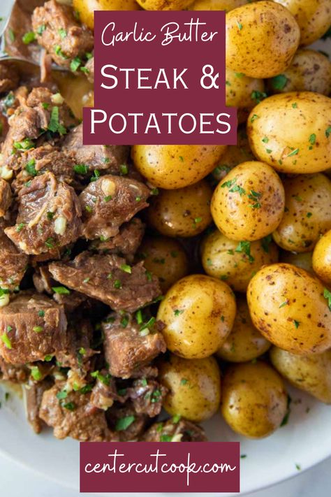 Steak Potatoes Instant Pot, Garlic Butter Steak And Potatoes Instant Pot, Garlic Steak And Potatoes Instant Pot, Steak And Potatoes In Instant Pot, Garlic Butter Steak Bites Pressure Cooker, Slow Cooker Garlic Steak And Potatoes, Steak Bites And Potatoes Instant Pot, Beef And Potatoes Instant Pot, Instant Pot Garlic Steak Bites And Potatoes