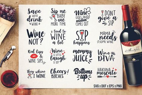 Wine Bundle Svg, Wine Svg, Wine Glass Svg, Drinking Svg, Wine Cut Files, Wine Sayings Svg,Printable, Wine Quote Svg, Svg For Wine Glass Wine Sayings Quotes, Free Craft Templates, Funny Wine Glasses, Wine Glass Svg, Wine Sayings, Drinking Design, Wine Svg, Diy Shirts, Wine Quotes