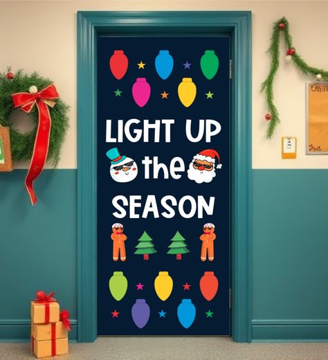 🎄 Exciting news! Our new #ChristmasDoorDecor design is ready to be shipped and make your classroom sparkle this holiday season! No need to worry about #ClassroomDecorating or #TeacherLife; every letter and #HolidayDecor piece comes already cut and ready to be glued directly onto your door, saving you time and effort. 🎅 Whether you�’re a #FestiveClassroom, a #TeacherDecoratingIdeas enthusiast, or just looking for a #WinterWonderland display, this set will make your space merry and bright in min... School Door Decorations, School Doors, Teacher Discounts, Holiday Images, Busy Teacher, Inspiring Spaces, Christmas Door Decorations, School Decorations, Christmas Door