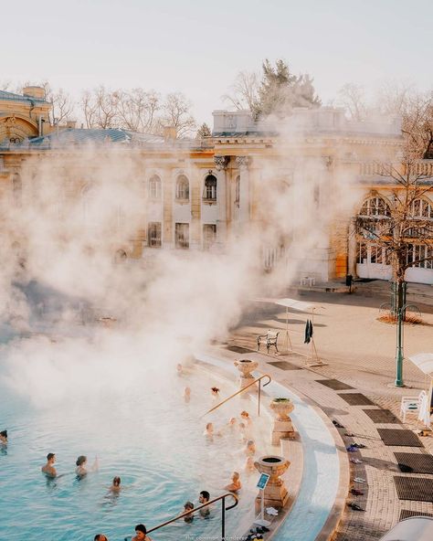 Budapest Baths, Szechenyi Baths, Budapest Aesthetic, Budapest Spa, December Mood, Beer Spa, Things To Do In Budapest, To Do In Budapest, Thermal Baths