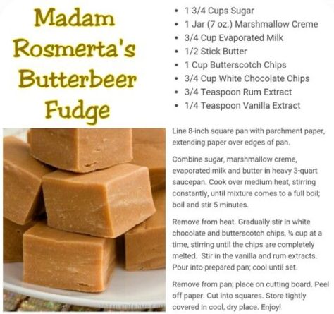 Butter Beer Fudge Recipe, Butterbeer Fudge Recipe, Confectionary Recipes, Butterbeer Fudge, Harry Potter Desserts, Apple Cake Recipe Easy, Pumpkin Pasties, Butterbeer Recipe, Butter Beer