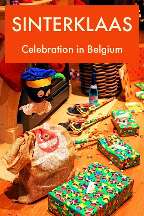 Saint Nicholas day - Sinterklaas celebration in Belgium and the Netherlands. Christmas In Netherlands, Netherlands Christmas, Belgium Christmas, Christmas Europe, Saint Nicholas Day, Christmas Traditions Around The World, Books And Food, St Nicholas Day, Traditions Around The World