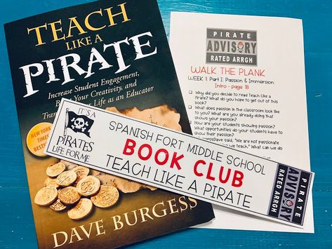 No. 2 Pencils: Teach Like A Pirate Book Study First Grade Themes, Teach Like A Pirate, Professional Development Activities, Faculty Meetings, Pirate Books, Starting A Book, Literacy Coaching, Instructional Coaching, School Leader