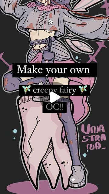 unastrana 🌿 (Ale) on Instagram: "Here we go with the July OC challenge!

A lot of you asked for a creepy fairy OC challenge soooo… I made it! You really are obsessed with creepy stuff, aren’t you? 👀

This time I TRIED drawing a more creepy design, but it’s still very cute. The cute disease strikes again. 💀

So, as always, let me know if you like this month challenge! If if you want to show me your OC you can tag me in your reels/posts/stories! I’m always happy to see the results of my challenges and some of you did EVERY OC CHALLENGE I made so far 🥹

‼️ Some rules ‼️
You can create your own reel using the audio I made BUT PLEASE:
- CREDIT ME! I put a lot of effort into these challenge, so… I’d like if you remember about me while doing your OC… 🥹
- DONT USE MY PANELS IN YOUR POSTS/REEL Put This On Your Oc, Make Your Own Oc Challenge, Drawing Oc Challenge, Draw Your Ocs Like This, Make Oc Challenge, Draw Your Oc Like This, Create An Oc Challenge, Oc Art Challenge, Oc Drawing Challenge