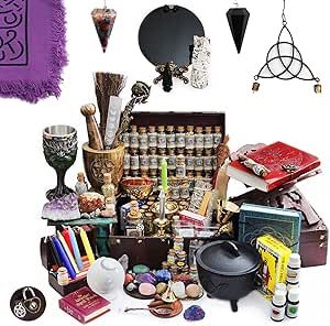 Witchcraft Starter Kit, Witch Craft Equipment, Witchcraft Items, Potion Cabinet, Witchcraft Kit, Alter Witchcraft, Witch Starter Kit, Wiccan Supplies, Witchcraft Practice