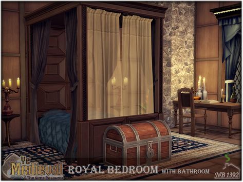 Medieval Royal Bedroom, Medieval Sims 4 Cc Furniture, Sims 4 Medieval Furniture, Sims 4 Historical Cc Furniture, Ts4 Medieval Cc, Sims 4 Medieval Cc Furniture, Sims 4 Cc Medieval, Sims 4 Medieval Cc, Sims Historical