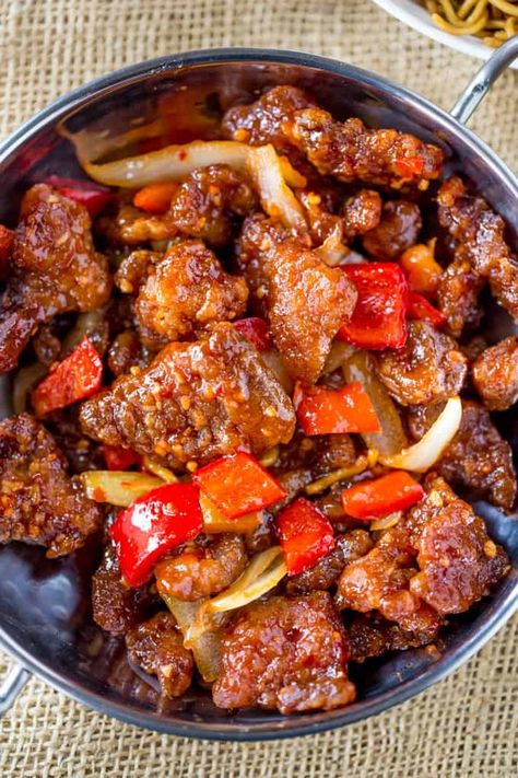 Beef Beijing, Panda Express Recipes, Beijing Beef, Cooking Chinese Food, Beef Sauce, Mapo Tofu, Sweet And Spicy Sauce, Marinated Beef, Panda Express