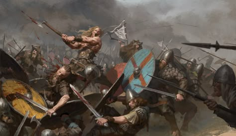 ArtStation - Northern war, DA YU Viking Wallpaper, Arte Viking, Viking Battle, Ancient Warfare, Fantasy Battle, Knight Art, Viking Art, Desenho Tattoo, Viking Warrior