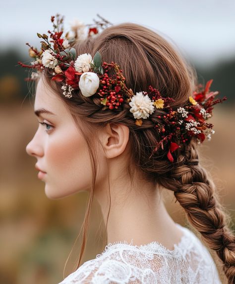 Seasonal Hair Inspo: Braided Autumn Crowns Beanie Hairstyles, Romantic Braid, Intricate Braids, Nordic Wedding, Autumn Hair, Fall Hairstyles, Hairstyle Tutorials, Latest Hair Trends, Fall Hair Trends