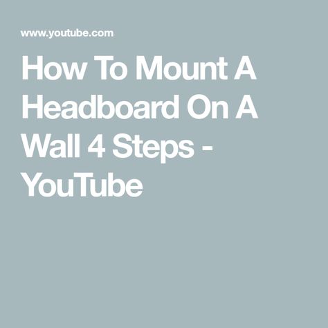 Mounting Headboard To Wall, How To Attach Headboard To Wall, Wall Mount Headboard Diy, Diy Wall Mounted Headboard, Attach Headboard To Wall, Den Remodel, Floating Headboard, Wall Mounted Headboards, Metal Headboard